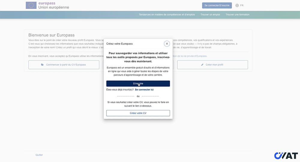 Europass CV: سيرة ذاتية أوروبية يوروباس إنشاء حساب جديد في موقع Europass الرسمي اونلاين مجانا